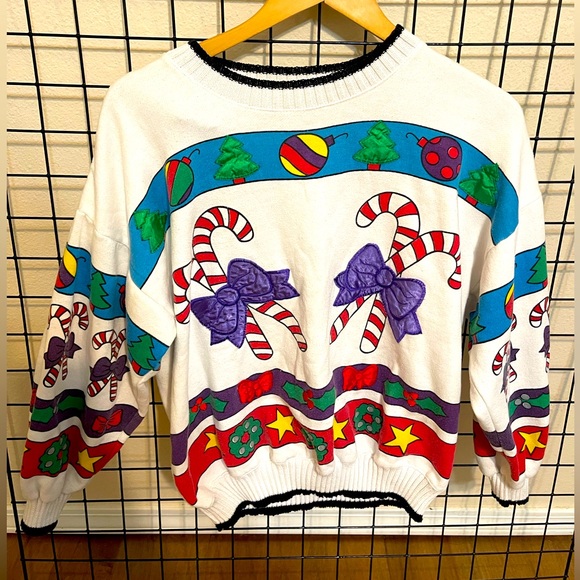 Christmas sweater interim brand small vintage - Picture 1 of 4